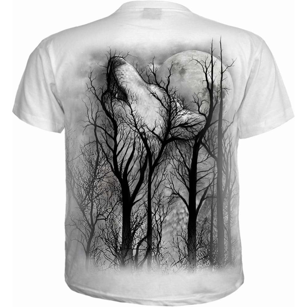Spiral - FOREST WOLF Heren T-shirt - Wit